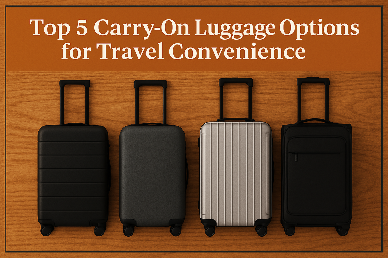 Top 5 Carry-On Luggage Options for Travel Convenience