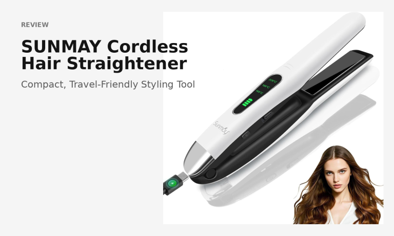 SUNMAY Cordless Hair Straightener Review: Compact Power for On-the-Go Styling